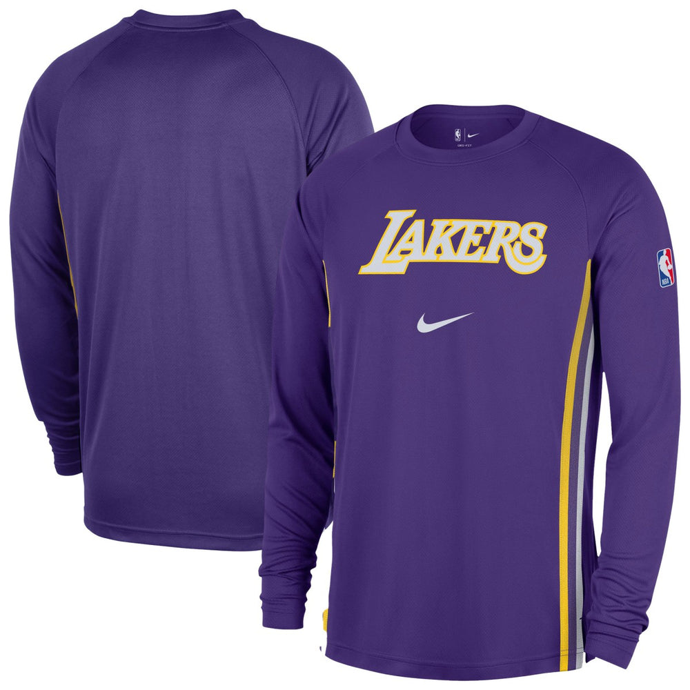 Nike Los Angeles Lakers 2025/26 Authentic Pre-Game Legend Dri-FIT Long Sleeve Shooting Shirt