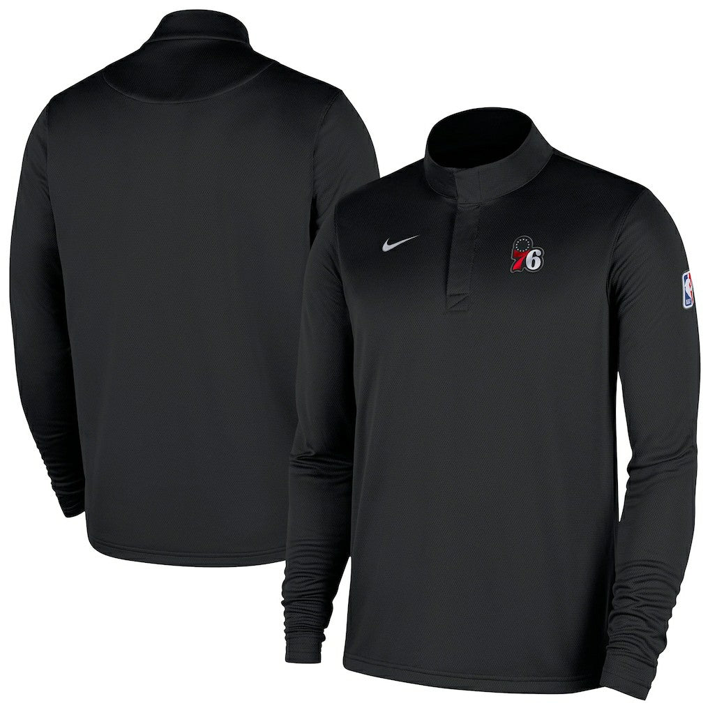 Nike Philadelphia 76ers 2025/26 Authentic Coaches Quarter-Zip Dri-Fit Top
