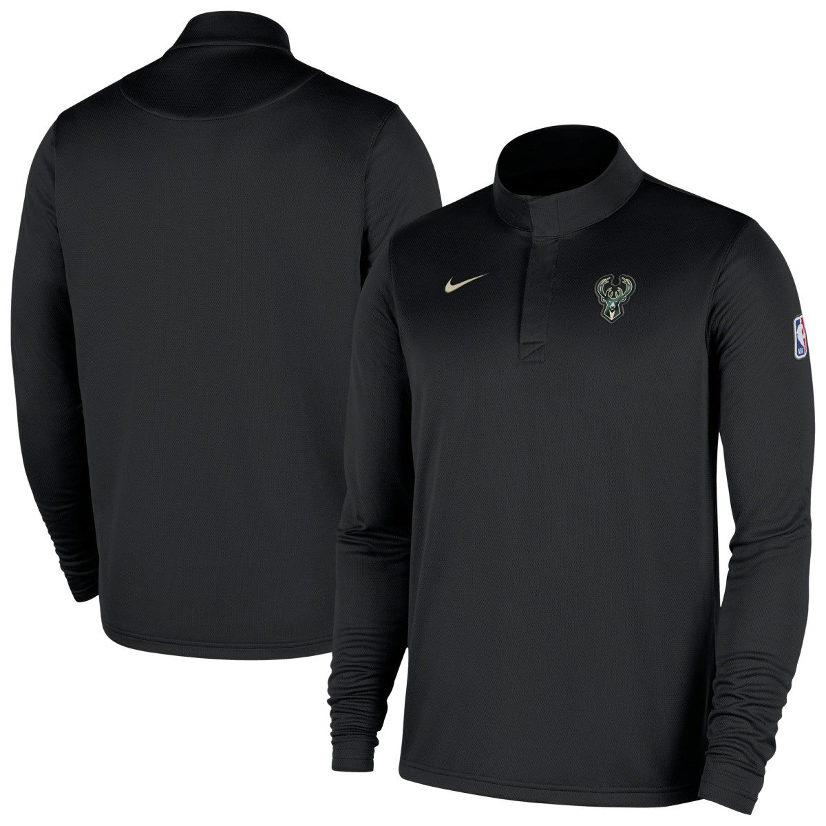 Nike Milwaukee Bucks 2025/26 Authentic Coaches Quarter-Zip Dri-Fit Top