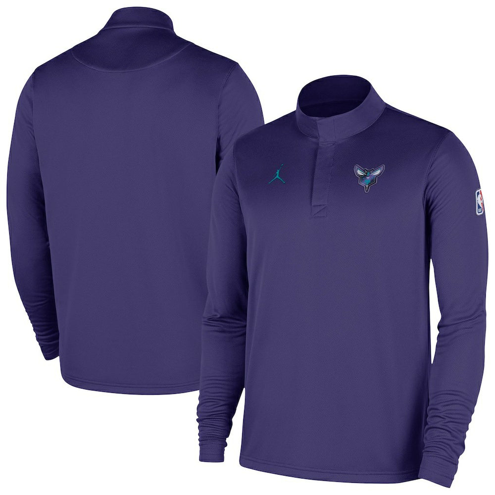 Nike Charlotte Hornets 2025/26 Authentic Coaches Quarter-Zip Dri-Fit Top