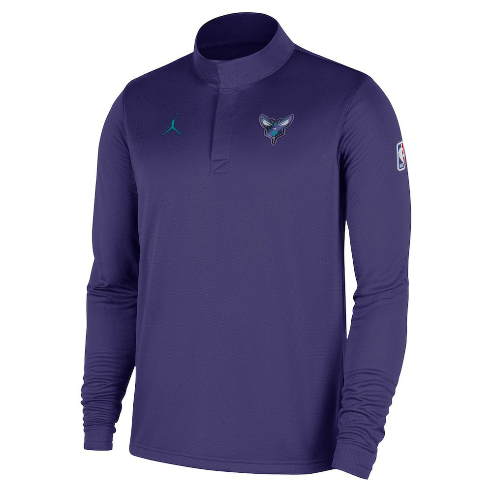 Nike Charlotte Hornets 2025/26 Authentic Coaches Quarter-Zip Dri-Fit Top
