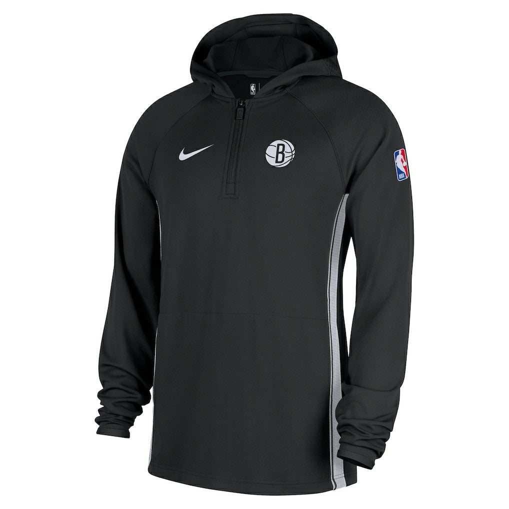 Nike Brooklyn Nets Authentic On Court Zone Quarter-Zip Dri-FIT Hoodie Jacket