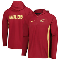 Nike Cleveland Cavaliers Authentic On Court Zone Quarter-Zip Dri-FIT Hoodie Jacket sale