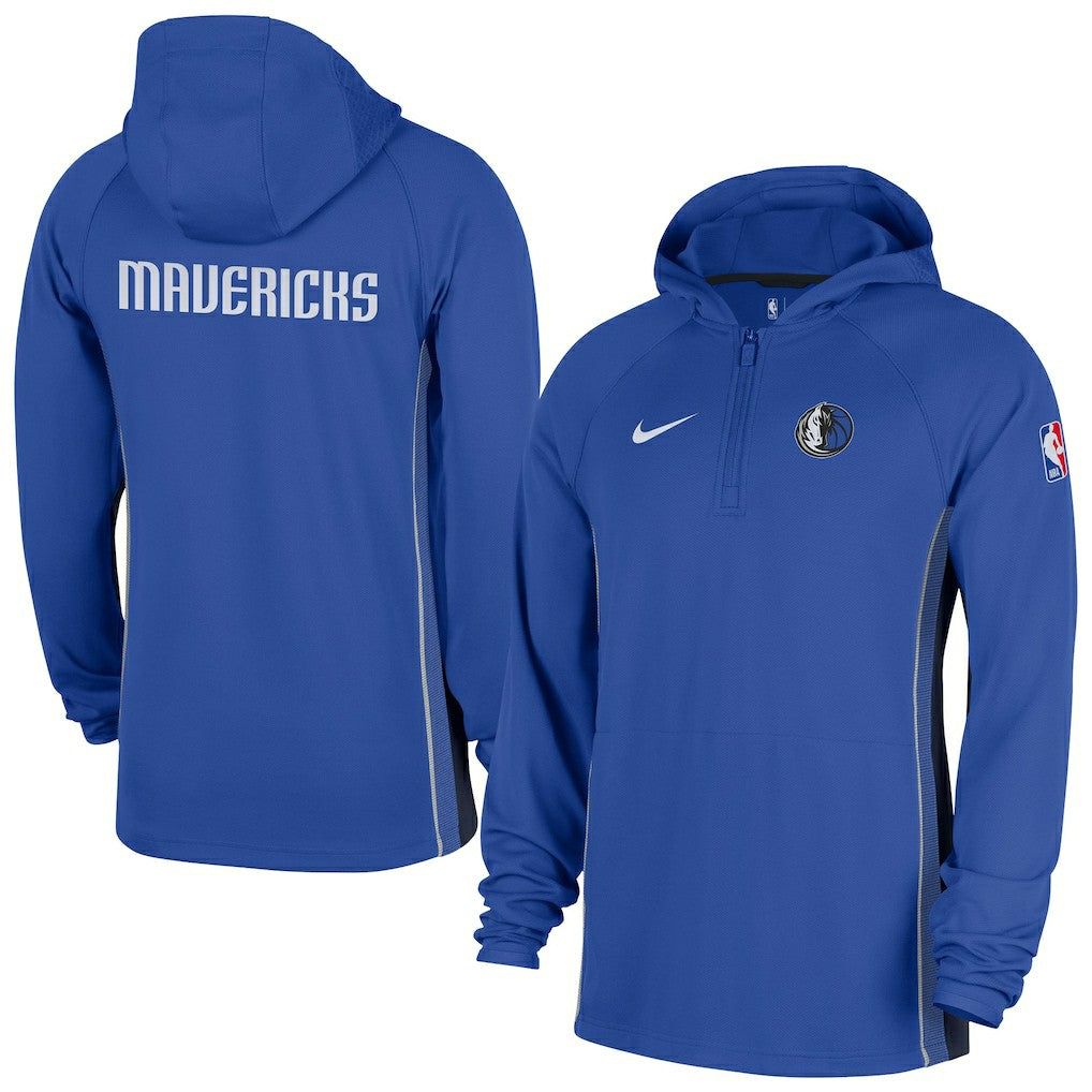 Nike Dallas Mavericks Authentic On Court Zone Quarter-Zip Dri-FIT Hoodie Jacket sale