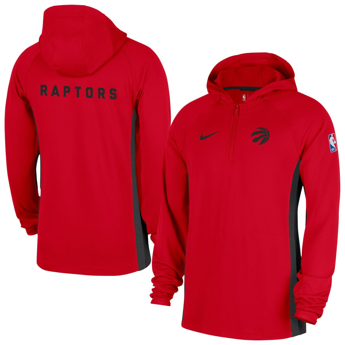 Nike Toronto Raptors Authentic On Court Zone Quarter-Zip Dri-FIT Hoodie Jacket