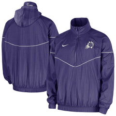 Nike Phoenix Suns Courtside Windrunner Woven Half-Zip Hooded Jacket