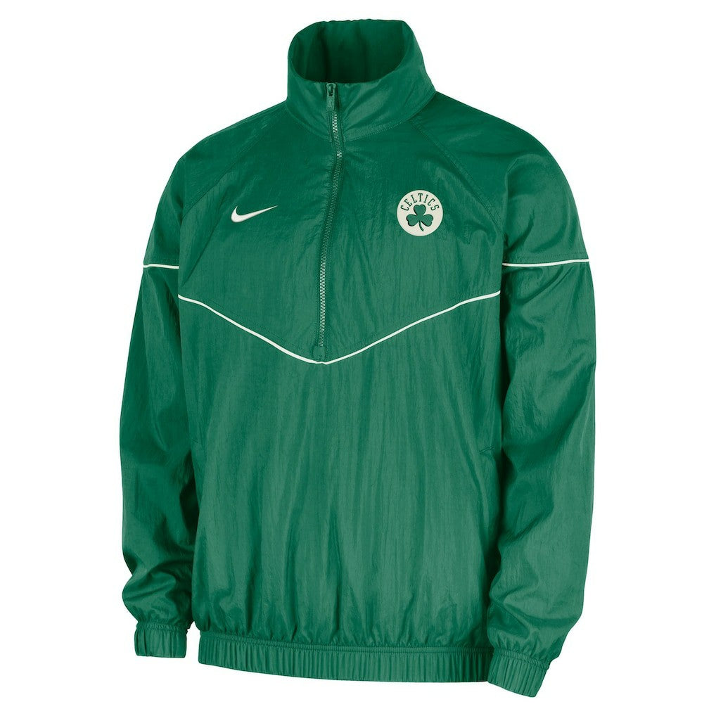 Nike Boston Celtics Courtside Windrunner Woven Half-Zip Hooded Jacket