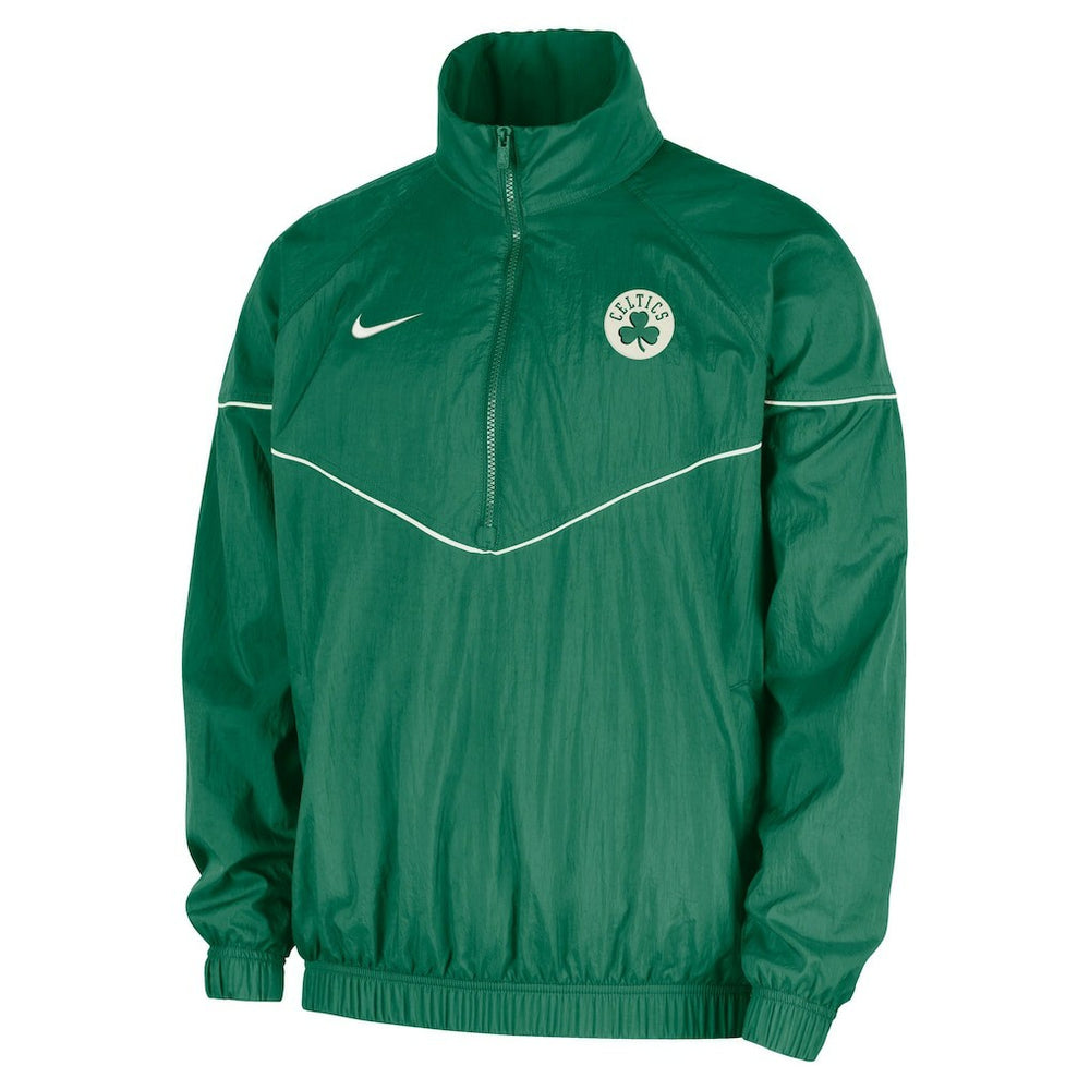 Nike Boston Celtics Courtside Windrunner Woven Half-Zip Hooded Jacket