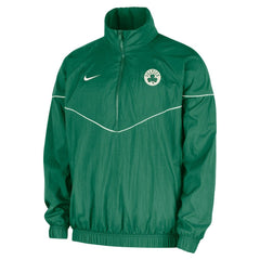 Nike Boston Celtics Courtside Windrunner Woven Half-Zip Hooded Jacket