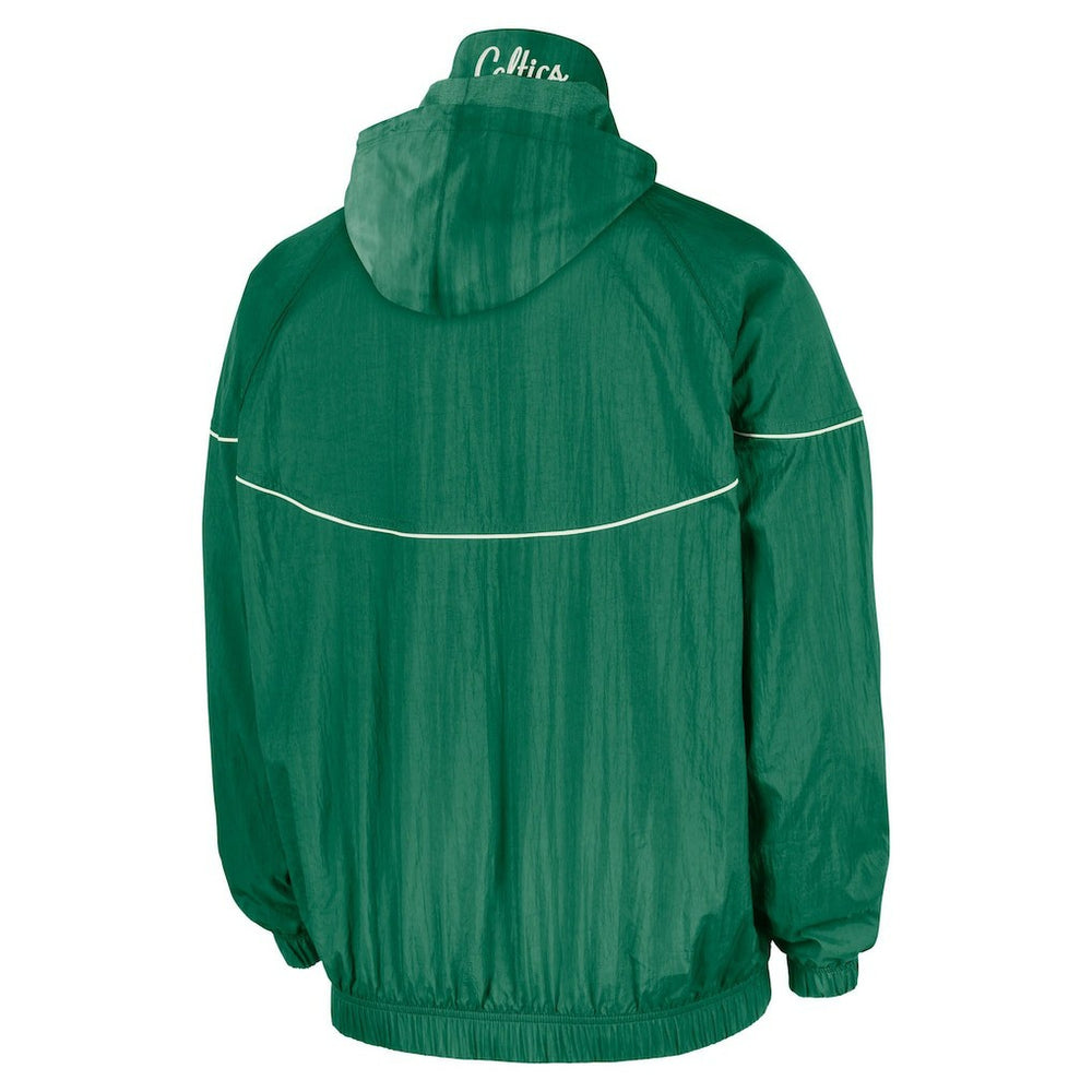 Nike Boston Celtics Courtside Windrunner Woven Half-Zip Hooded Jacket