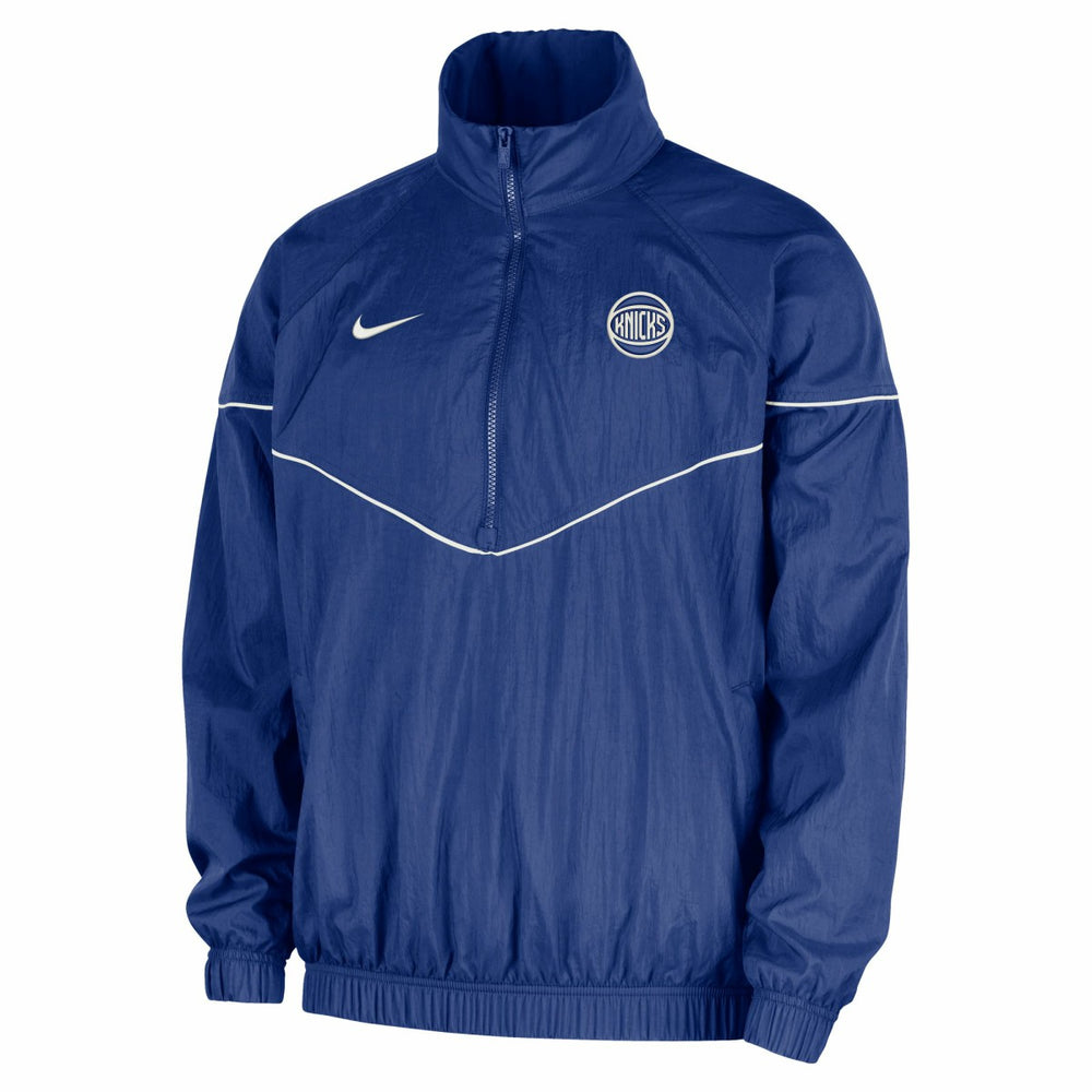 Nike New York Knicks Courtside Windrunner Woven Half-Zip Hooded Jacket