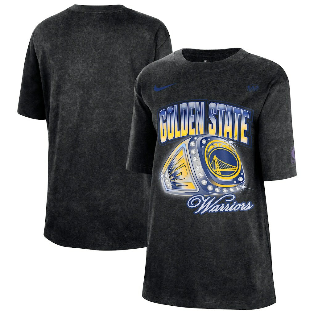 Nike Golden State Warriors Women's Courtside Original Content Vintage Washed Boyfriend T-Shirt sale