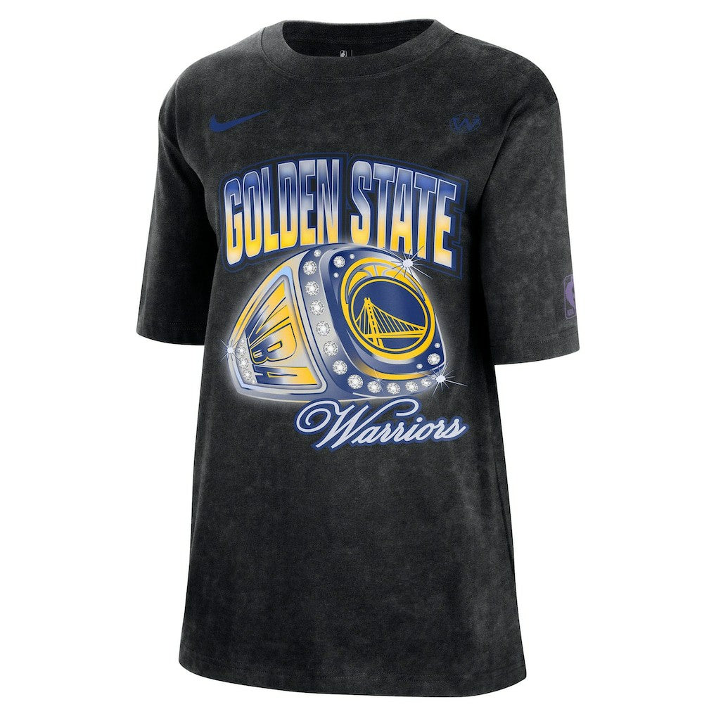 Nike Golden State Warriors Women's Courtside Original Content Vintage Washed Boyfriend T-Shirt sale