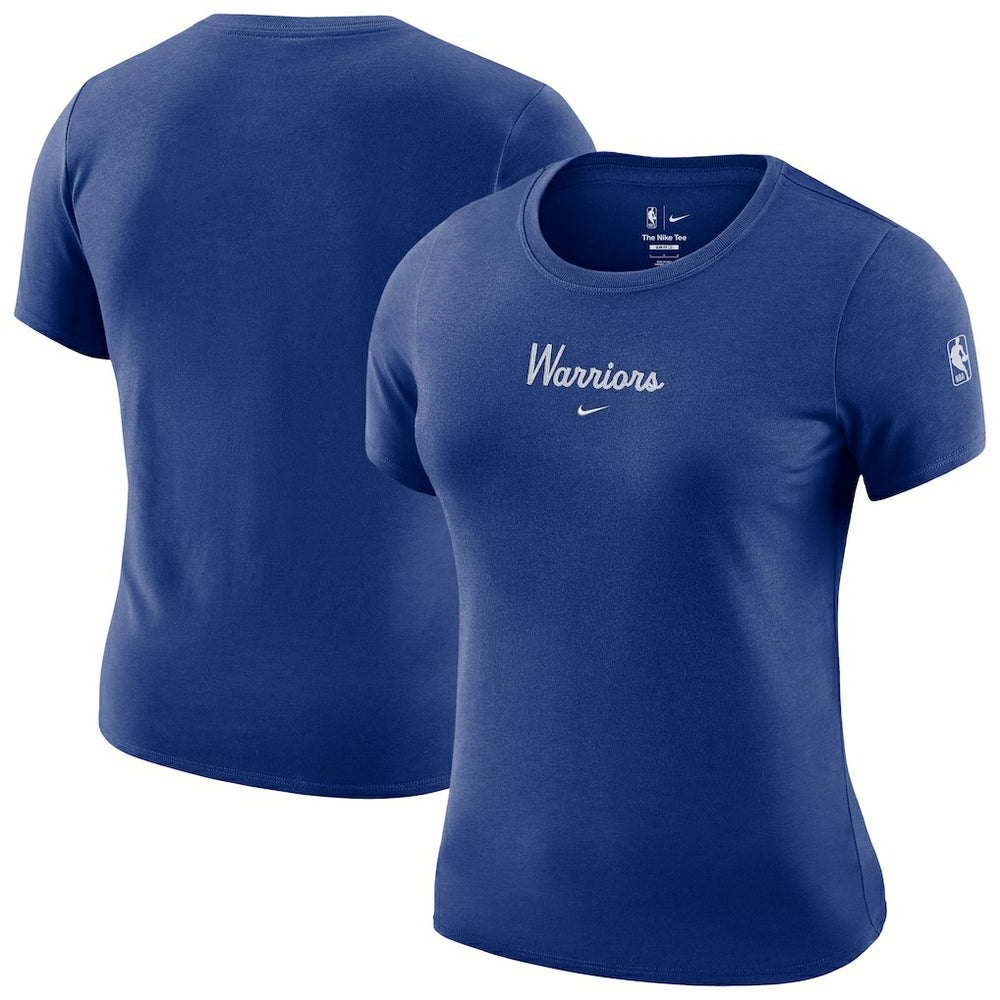 Nike Golden State Warriors Women's Courtside Modest Cropped Tri-Blend T-Shirt sale