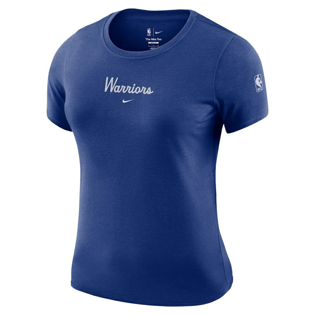 Nike Golden State Warriors Women's Courtside Modest Cropped Tri-Blend T-Shirt sale