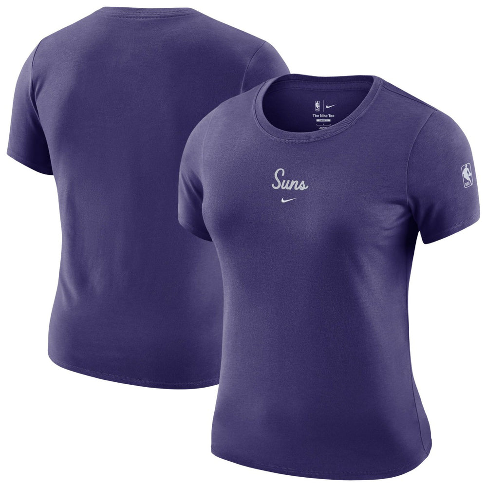 Nike Phoenix Suns Women's Courtside Modest Cropped Tri-Blend T-Shirt
