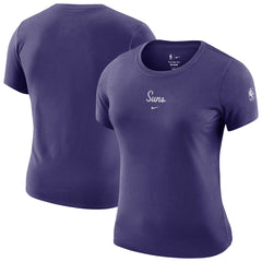 Nike Phoenix Suns Women's Courtside Modest Cropped Tri-Blend T-Shirt