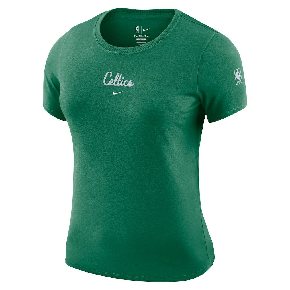 Nike Boston Celtics Women's Courtside Modest Cropped Tri-Blend T-Shirt