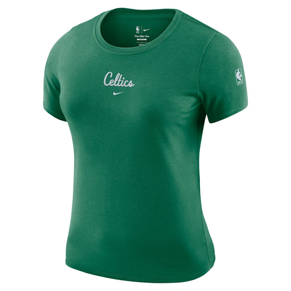 Nike Boston Celtics Women's Courtside Modest Cropped Tri-Blend T-Shirt