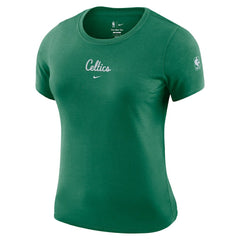 Nike Boston Celtics Women's Courtside Modest Cropped Tri-Blend T-Shirt