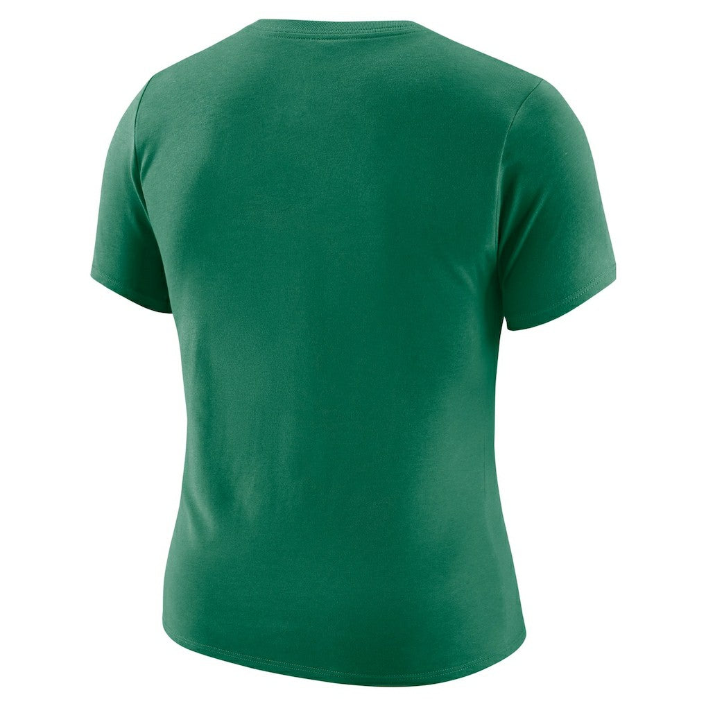 Nike Boston Celtics Women's Courtside Modest Cropped Tri-Blend T-Shirt