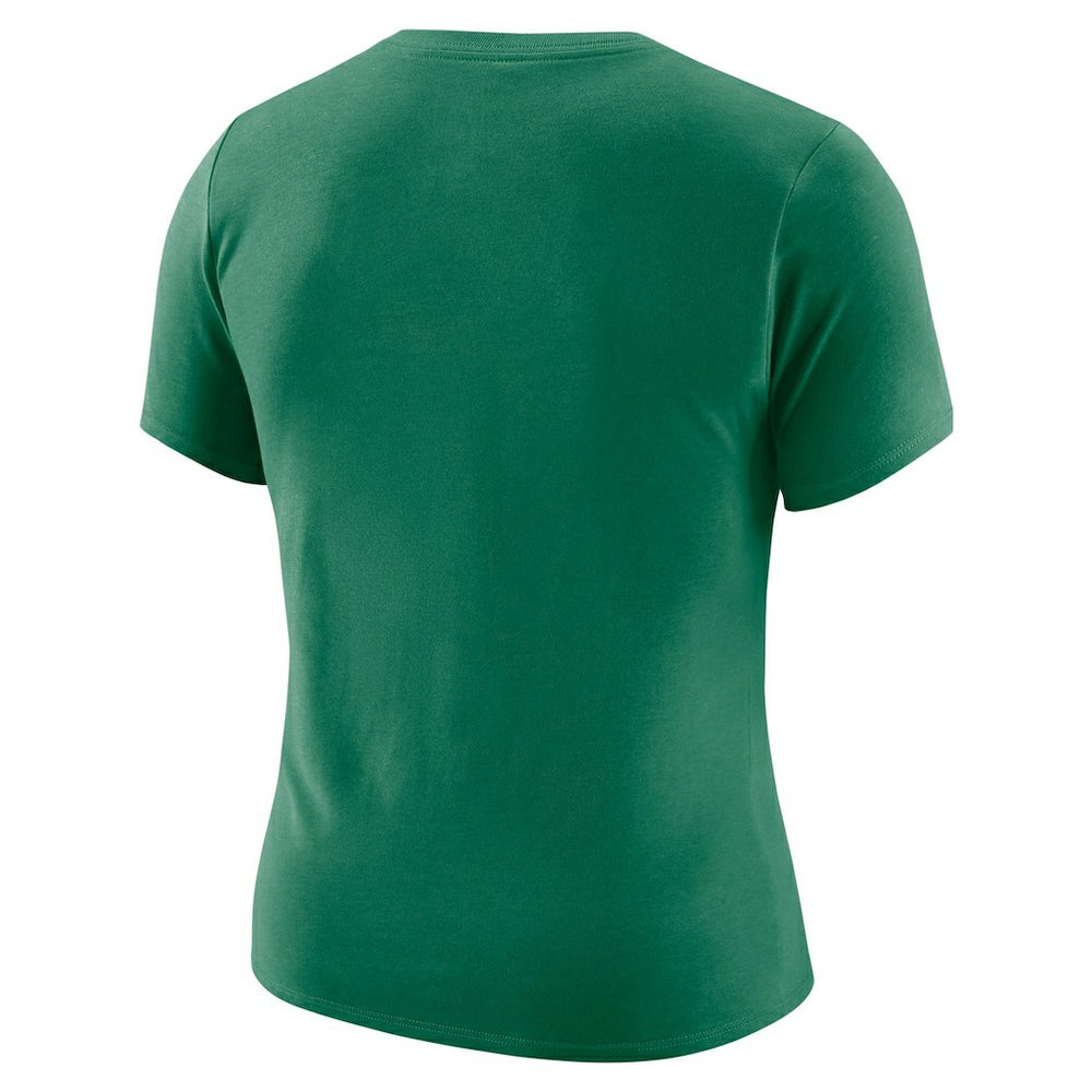 Nike Boston Celtics Women's Courtside Modest Cropped Tri-Blend T-Shirt