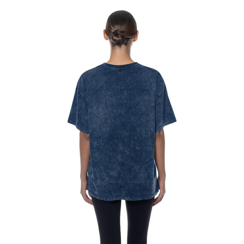 Navy Detroit Tigers New Era Women's Mineral Wash Oversized T-Shirt