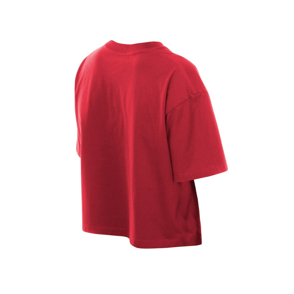 Red Philadelphia Phillies New Era Women's Boxy Foil Logo T-Shirt