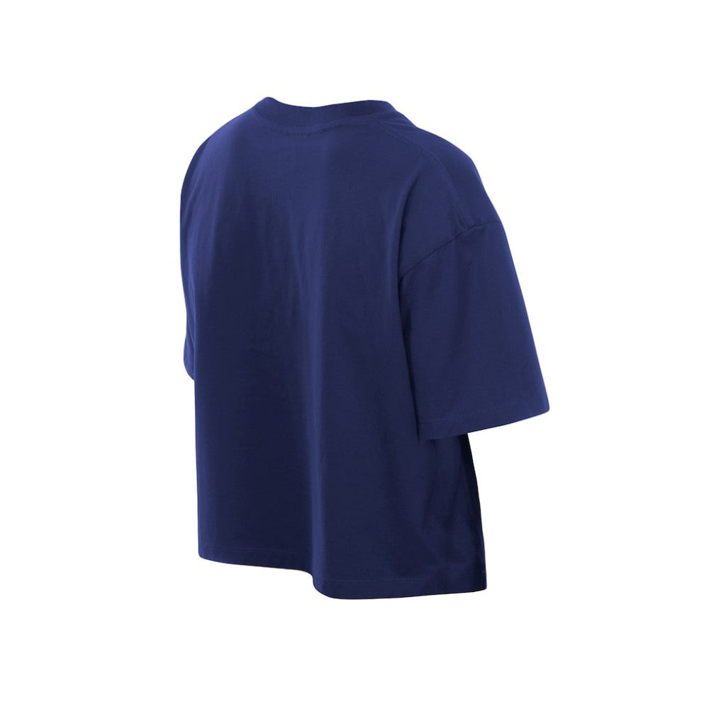 Royal Los Angeles Dodgers New Era Women's Boxy Foil Logo T-Shirt