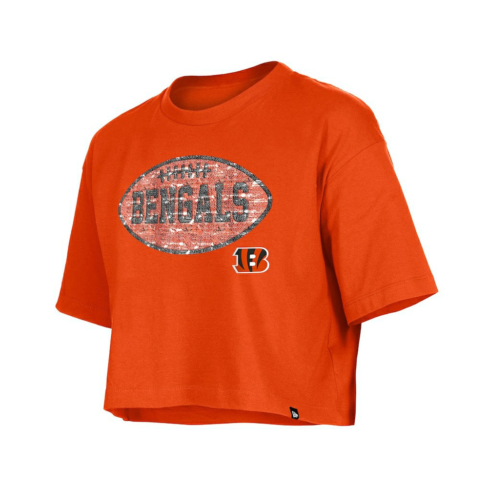 Girl's Flip Sequin Boxy T-Shirt - Cincinnati Bengals T-shirts