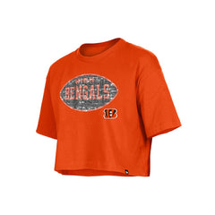 Girl's Flip Sequin Boxy T-Shirt - Cincinnati Bengals T-shirts