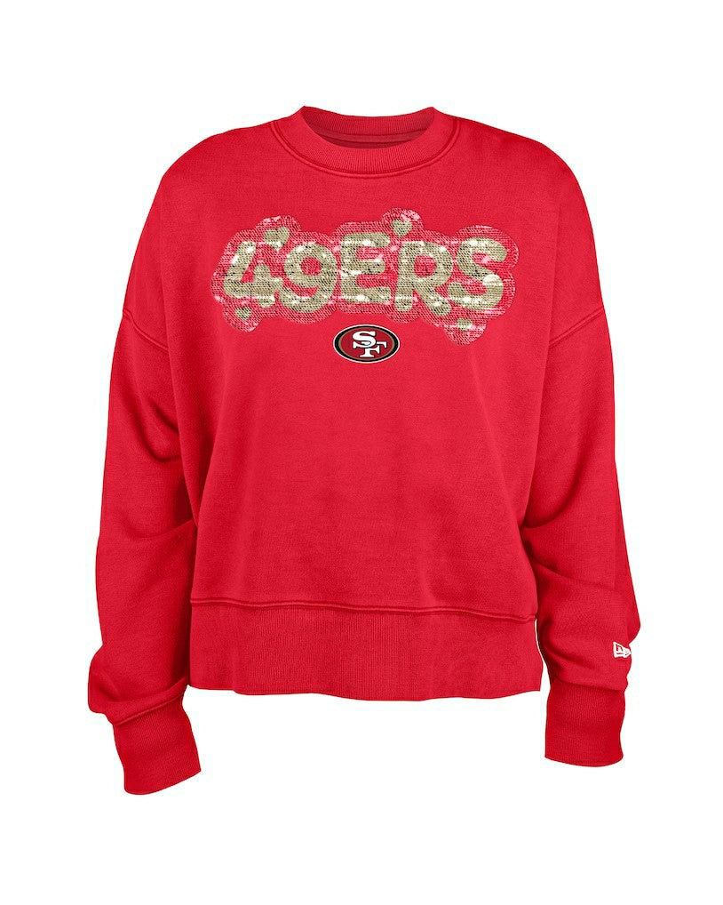 Girl's Flip Sequin Sweatshirt - San Francisco 49ers Sweatshirts