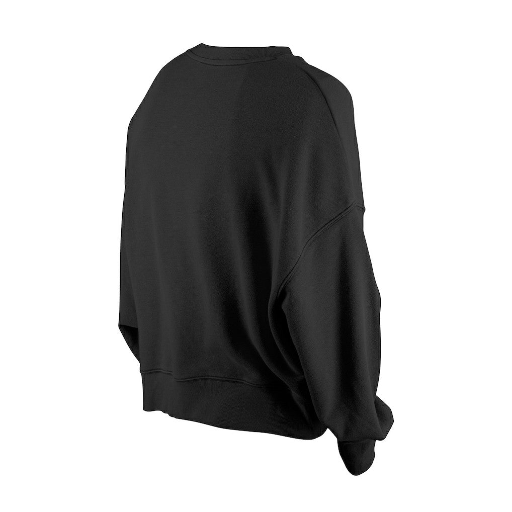 Women's Oversized Throwback Mineral Wash Crew Neck Sweatshirt - Baltimore Ravens Sweatshirts