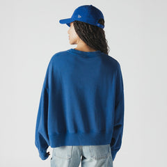 Women's Oversized Throwback Mineral Wash Crew Neck Sweatshirt - Buffalo Bills Sweatshirts
