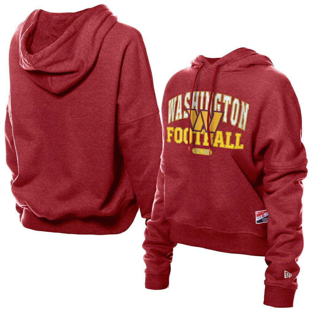 Women's Throwback Boxy Hoodie Sweatshirt - Washington Commanders Hoodies