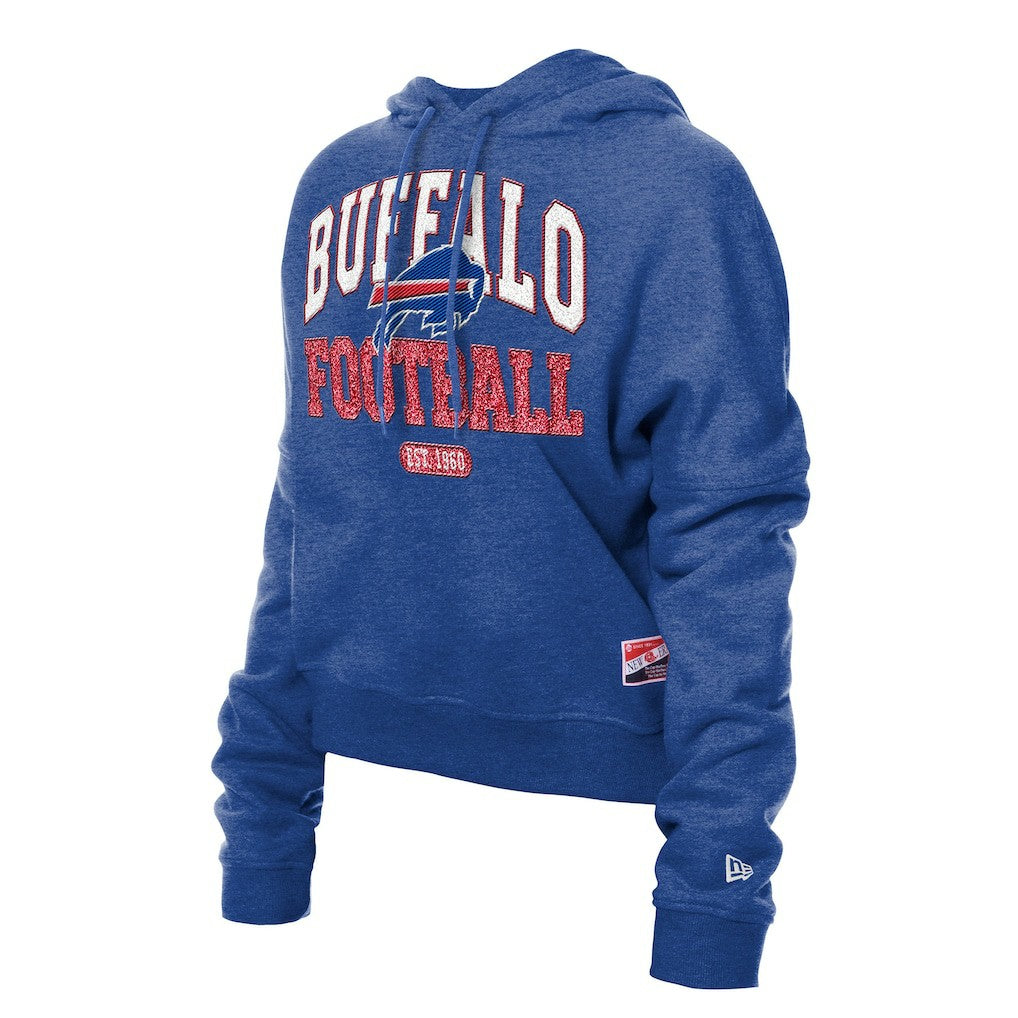 Women's Throwback Boxy Hoodie Sweatshirt - Buffalo Bills Hoodies