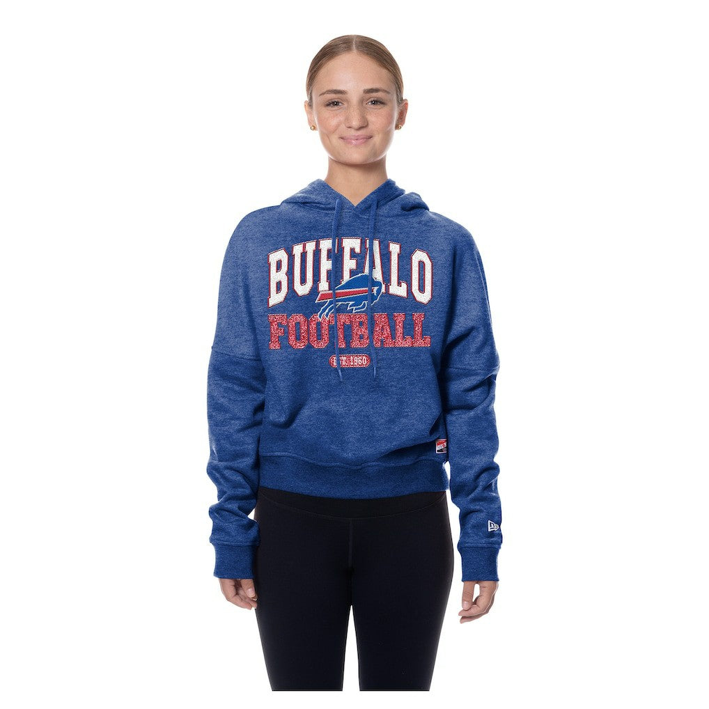 Women's Throwback Boxy Hoodie Sweatshirt - Buffalo Bills Hoodies