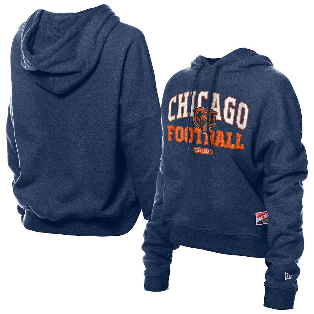 Women's Throwback Boxy Hoodie Sweatshirt - Chicago Bears Hoodies