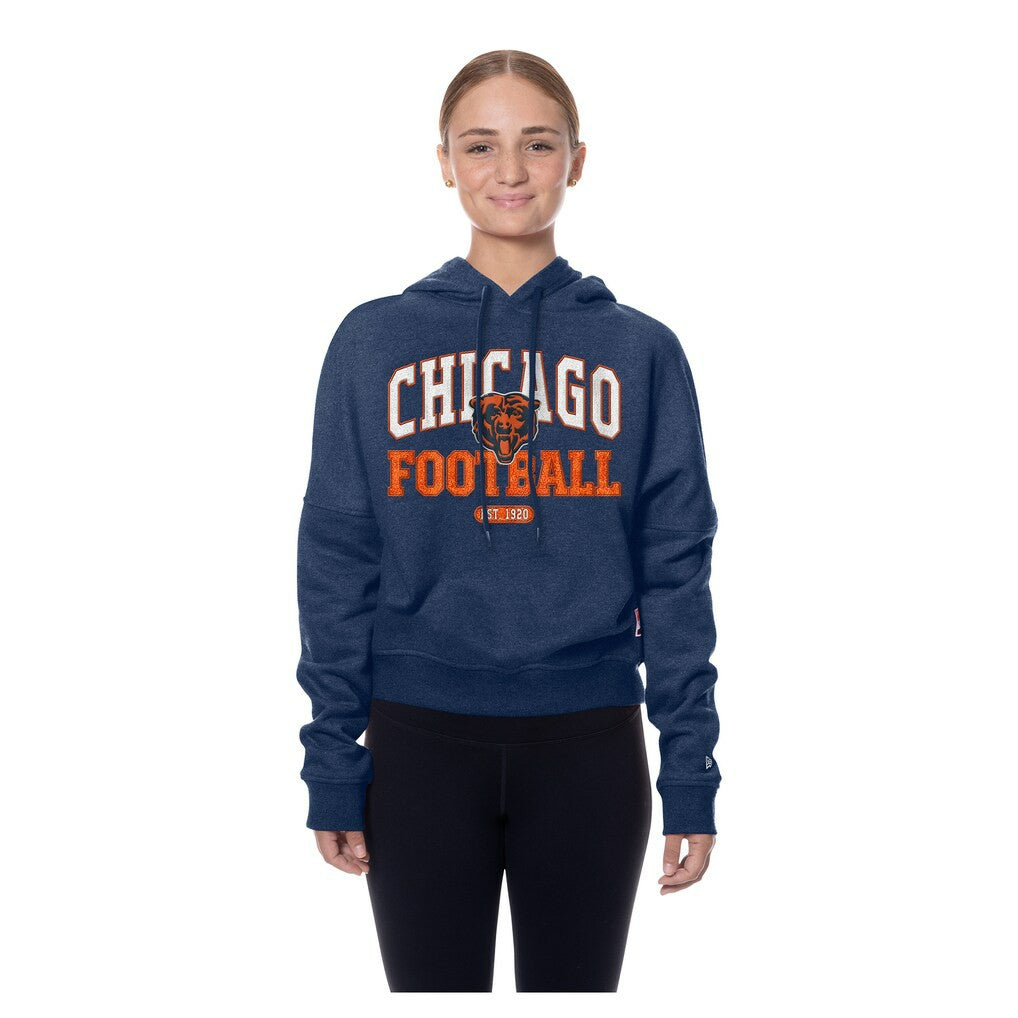 Women's Throwback Boxy Hoodie Sweatshirt - Chicago Bears Hoodies