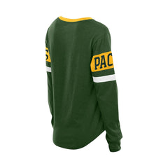 Women's Throwback Lace-Up Long-Sleeve T-Shirt - Green Bay Packers T-shirts