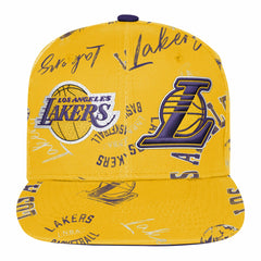 Los Angeles Lakers Outerstuff Youth Street Hooper Allover Print Snapback Hat