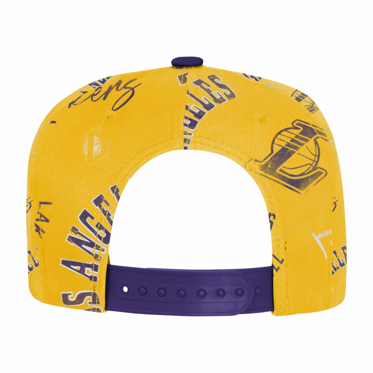 Los Angeles Lakers Outerstuff Youth Street Hooper Allover Print Snapback Hat