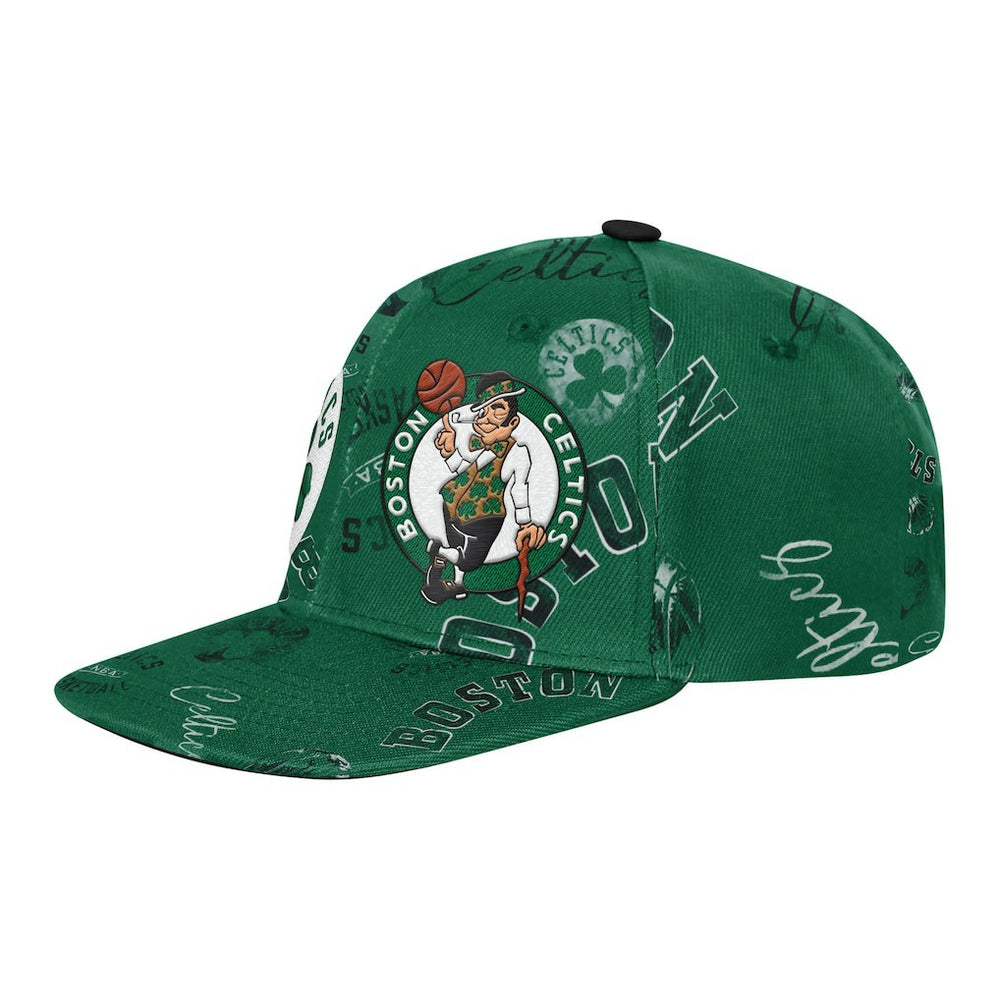 Boston Celtics Outerstuff Youth Street Hooper Allover Print Snapback Hat