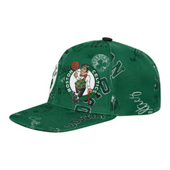 Boston Celtics Outerstuff Youth Street Hooper Allover Print Snapback Hat