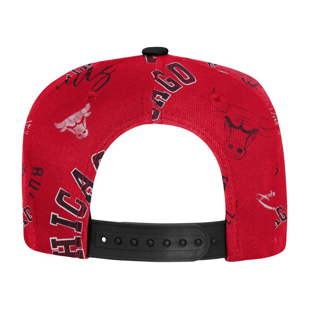 Chicago Bulls Outerstuff Youth Street Hooper Allover Print Snapback Hat