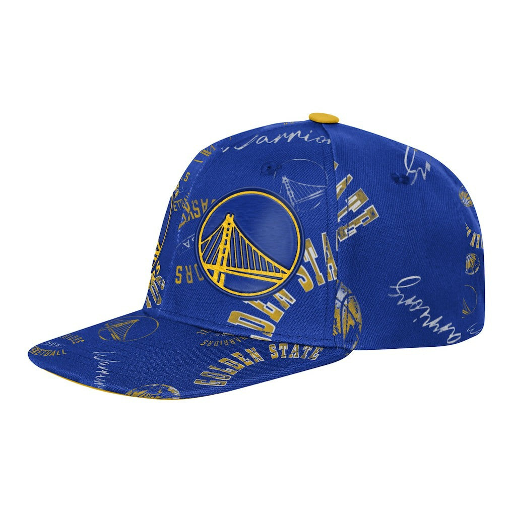 Golden State Warriors Outerstuff Youth Street Hooper Allover Print Snapback Hat sale