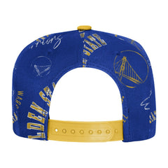 Golden State Warriors Outerstuff Youth Street Hooper Allover Print Snapback Hat sale