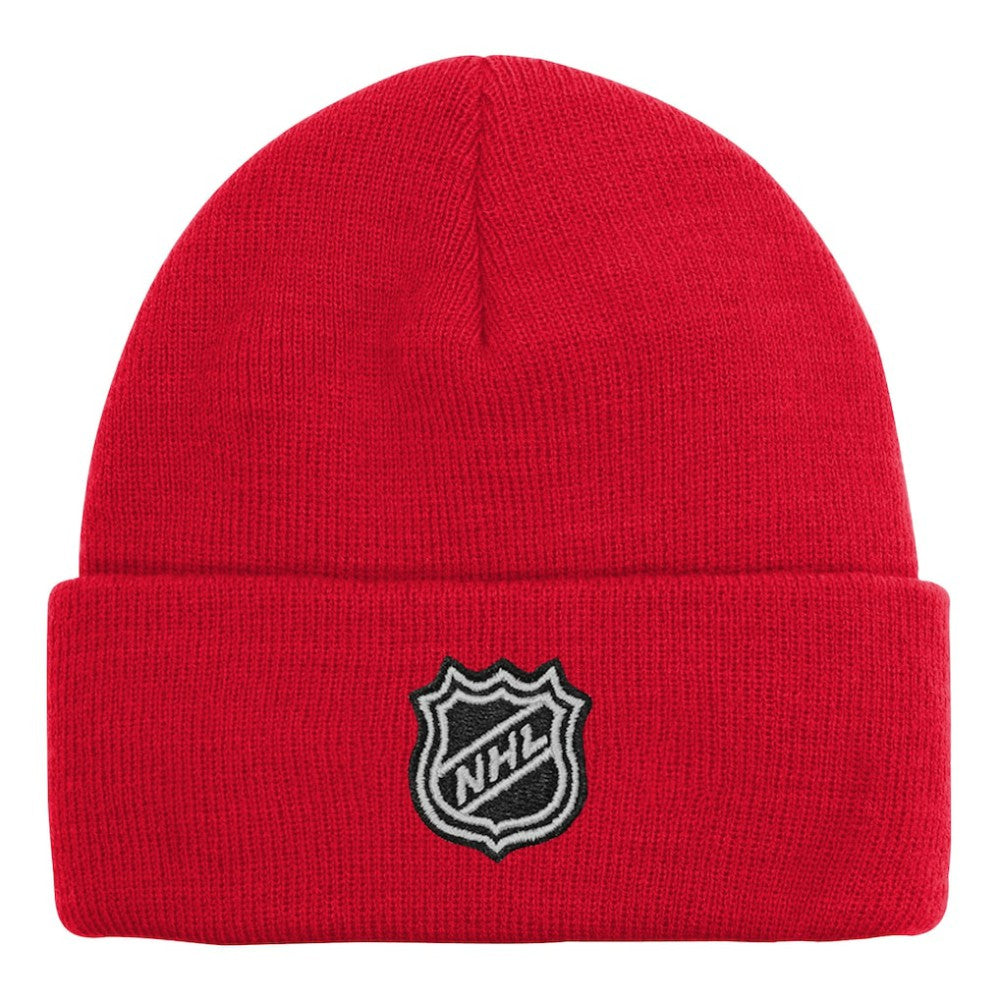 NHL Chicago Blackhawks Outerstuff Youth 2.0 Essential Cuffed Knit Hat