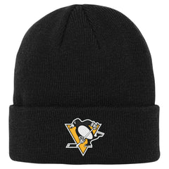 NHL Pittsburgh Penguins Outerstuff Youth 2.0 Essential Cuffed Knit Hat