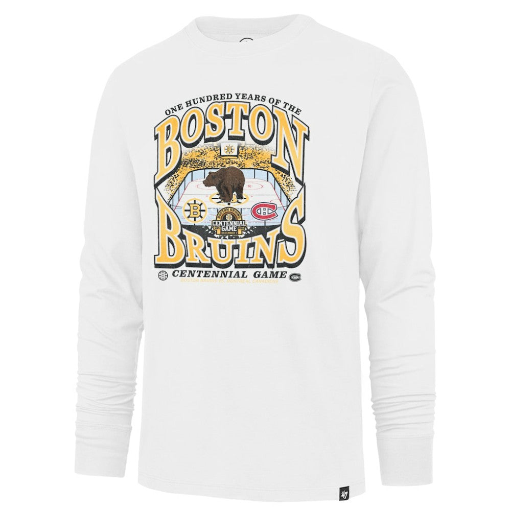 NHL Boston Bruins '47 Centennial Game Long Sleeve T-Shirt